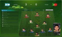 Xây dựng đội hình Argentina với Team Color.