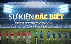 FIFA Online 3 - Sự Kiện Đặc biệt: Nhân 3 EP, EXP từ 15h đến 18h - Duy nhất ngày 16/11