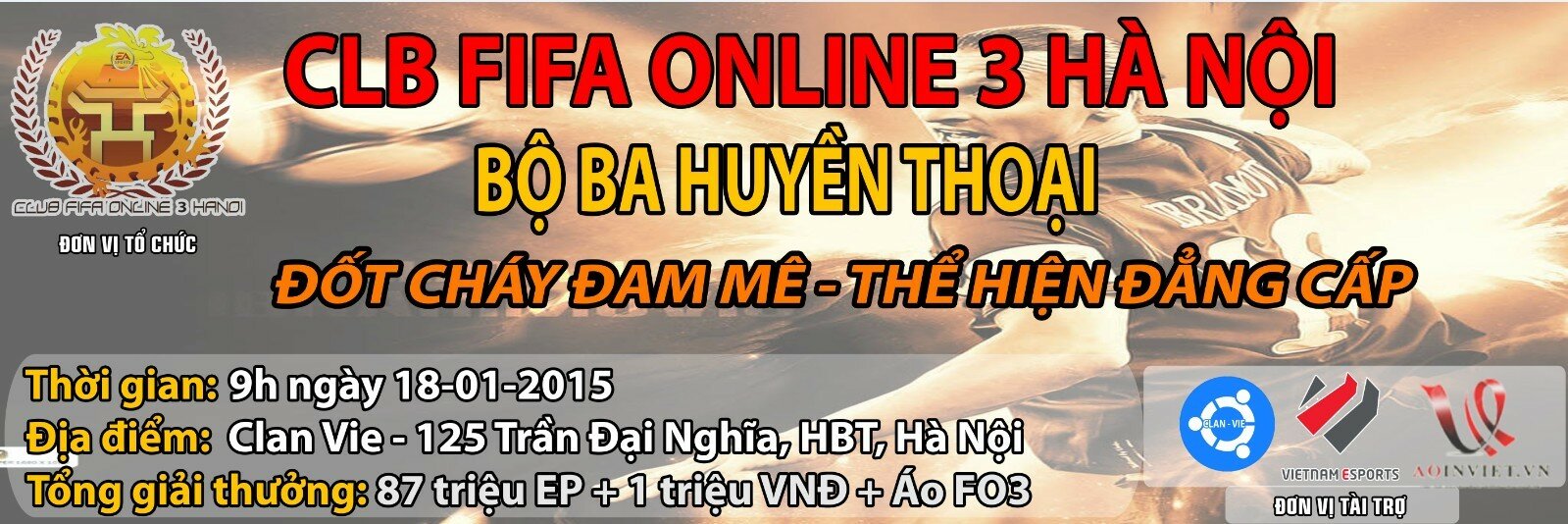 [CLB Hà Nội] Công bố giải đấu Bộ Ba Huyền Thoại