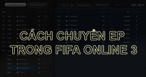 Cách chuyển tiền EP trong FIFA Online 3 (Phần 1)