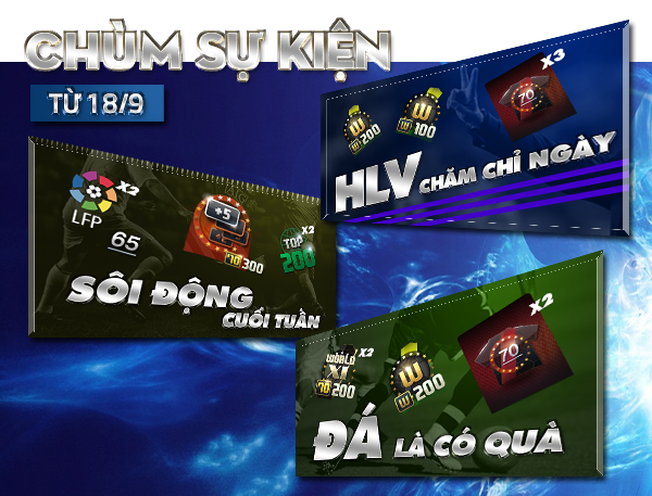 FIFA Online 3 - Ra mắt chùm SỰ KIỆN MỚI ngày 18/9