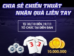 Cuộc thi Chia sẻ chiến thuật - Nhận quà liền tay