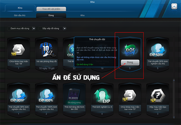 congdongfifa hướng dẫn chi tiết cách Thay đổi đội trong FIFA Online 3