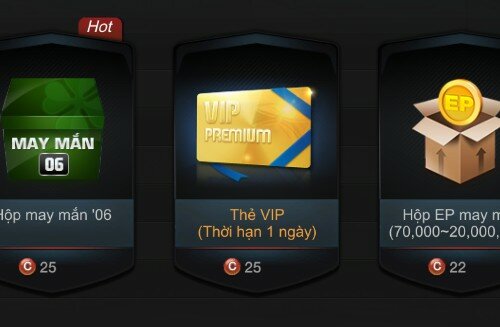 Giới thiệu vật phẩm mới: Thẻ VIP 1 ngày