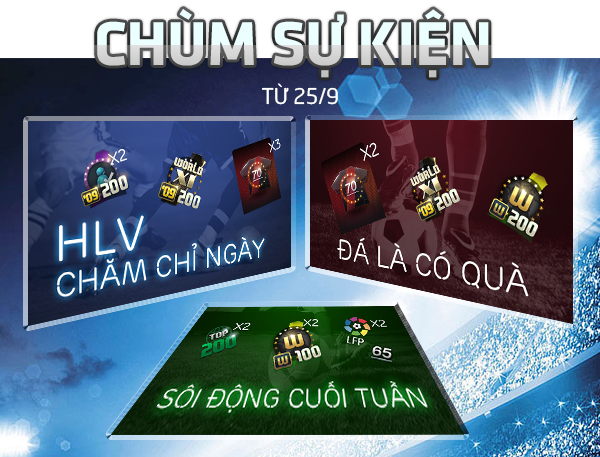 Ra mắt chùm SỰ KIỆN MỚI ngày 25/9