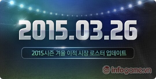 Thông tin cập nhật mới nhất về FIFA Online 3 Hàn ngày 26 tháng 3 tới đây