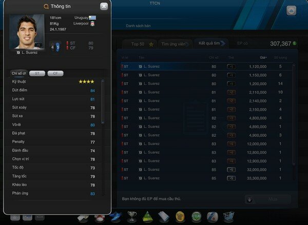 TTCN trong FIFA Online 3 biến động vì những lý do gì ?