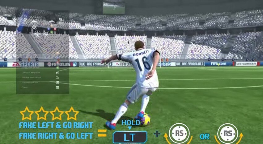 FIFA Online 3: Hướng dẫn skill qua người bằng Gamepad